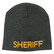 Sheriff Military Embroidered Beanie