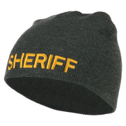 Sheriff Military Embroidered Beanie