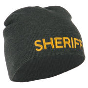 Sheriff Military Embroidered Beanie