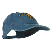 Maryland State Map Embroidered Washed Cap