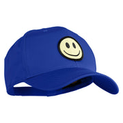 Smile Face Circular Patched Six Panels Pro Style Cap