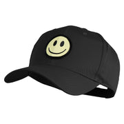 Smile Face Circular Patched Six Panels Pro Style Cap