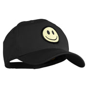 Smile Face Circular Patched Six Panels Pro Style Cap