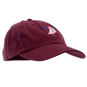 Cool Sailing Embroidered Low Profile Dyed Cotton Twill Cap