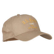 USN Veteran Military Embroidered Solid Cotton Pro Style Cap