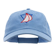 Cool Sailing Embroidered Low Profile Dyed Cotton Twill Cap