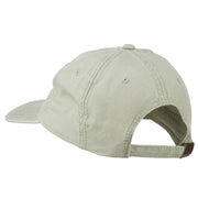 Silver American Flag Embroidered Washed Cap