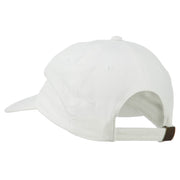 Silver American Flag Embroidered Washed Cap