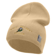 Licensed Navy Seabee Veteran Embroidered Short Beanie Made in USA