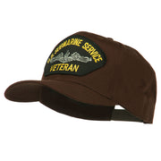 US Submarine Service Veteran Military Patched High Profile Cap