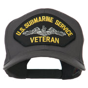 US Submarine Service Veteran Military Patched High Profile Cap