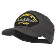 US Submarine Service Veteran Military Patched High Profile Cap