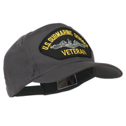 US Submarine Service Veteran Military Patched High Profile Cap