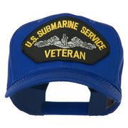 US Submarine Service Veteran Military Patched High Profile Cap