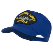 US Submarine Service Veteran Military Patched High Profile Cap