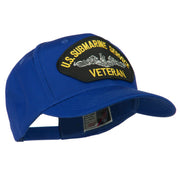 US Submarine Service Veteran Military Patched High Profile Cap