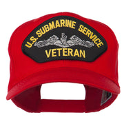 US Submarine Service Veteran Military Patched High Profile Cap