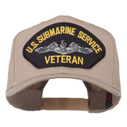 US Submarine Service Veteran Military Patched High Profile Cap