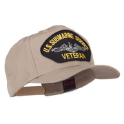 US Submarine Service Veteran Military Patched High Profile Cap