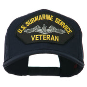 US Submarine Service Veteran Military Patched High Profile Cap