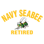 US Navy Seabee Retired Logo Heat Transfers Sticker