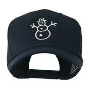 Christmas Snowman Outline Embroidered Cap