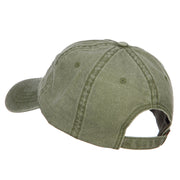 Love with Soccer Ball Embroidered Washed Cotton Cap