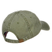 Love with Soccer Ball Embroidered Washed Cotton Cap