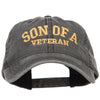 Son of a Veteran Embroidered Washed Cap