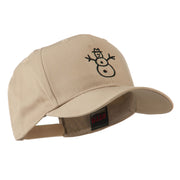 Christmas Snowman Outline Embroidered Cap