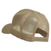 Sun Outline Embroidered Mesh Cap