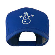 Christmas Snowman Outline Embroidered Cap