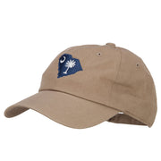 South Carolina State Flag Map Embroidered Unstructured Washed Cap