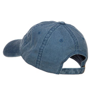 Love with Soccer Ball Embroidered Washed Cotton Cap