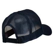 Sun Outline Embroidered Mesh Cap