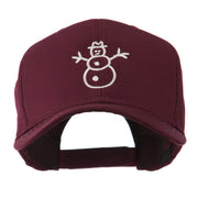 Christmas Snowman Outline Embroidered Cap