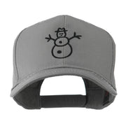 Christmas Snowman Outline Embroidered Cap