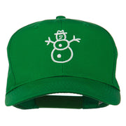 Christmas Snowman Outline Embroidered Cap