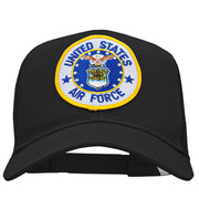 United States Air Force Circular Patched Cotton Mesh Cap