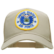 United States Air Force Circular Patched Cotton Mesh Cap