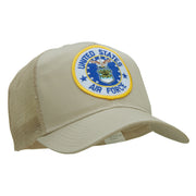 United States Air Force Circular Patched Cotton Mesh Cap