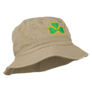 Saint Patrick's Day Clover Embroidered Bucket Hat