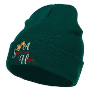 Season of Hope Embroidered Long Beanie