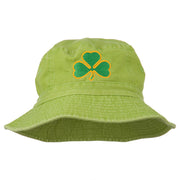 Saint Patrick's Day Clover Embroidered Bucket Hat