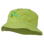 Saint Patrick's Day Clover Embroidered Bucket Hat