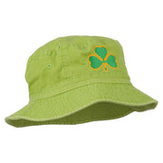 Saint Patrick's Day Clover Embroidered Bucket Hat