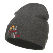 Season of Hope Embroidered Long Beanie