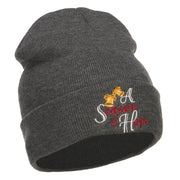 Season of Hope Embroidered Long Beanie