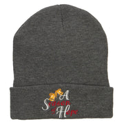 Season of Hope Embroidered Long Beanie