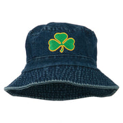 Saint Patrick's Day Clover Embroidered Bucket Hat